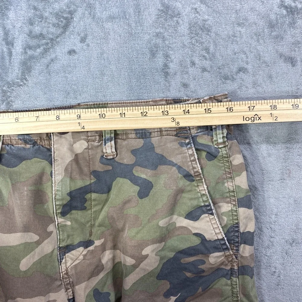 American Eagle Camo Cargo Pants Men's Fits 30x28 Drawstring Hem Utility Outdoor